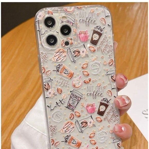 iPhone 13 Case Coffee Lover Barista Phone Clear Gift - Picture 5 of 7